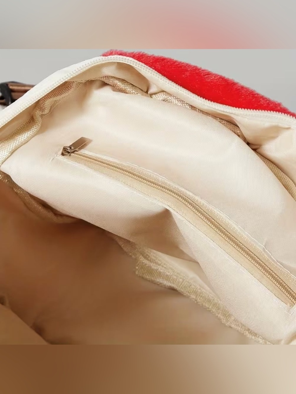 Mushroom Backpack Purse Plush - Picture 4 of 6